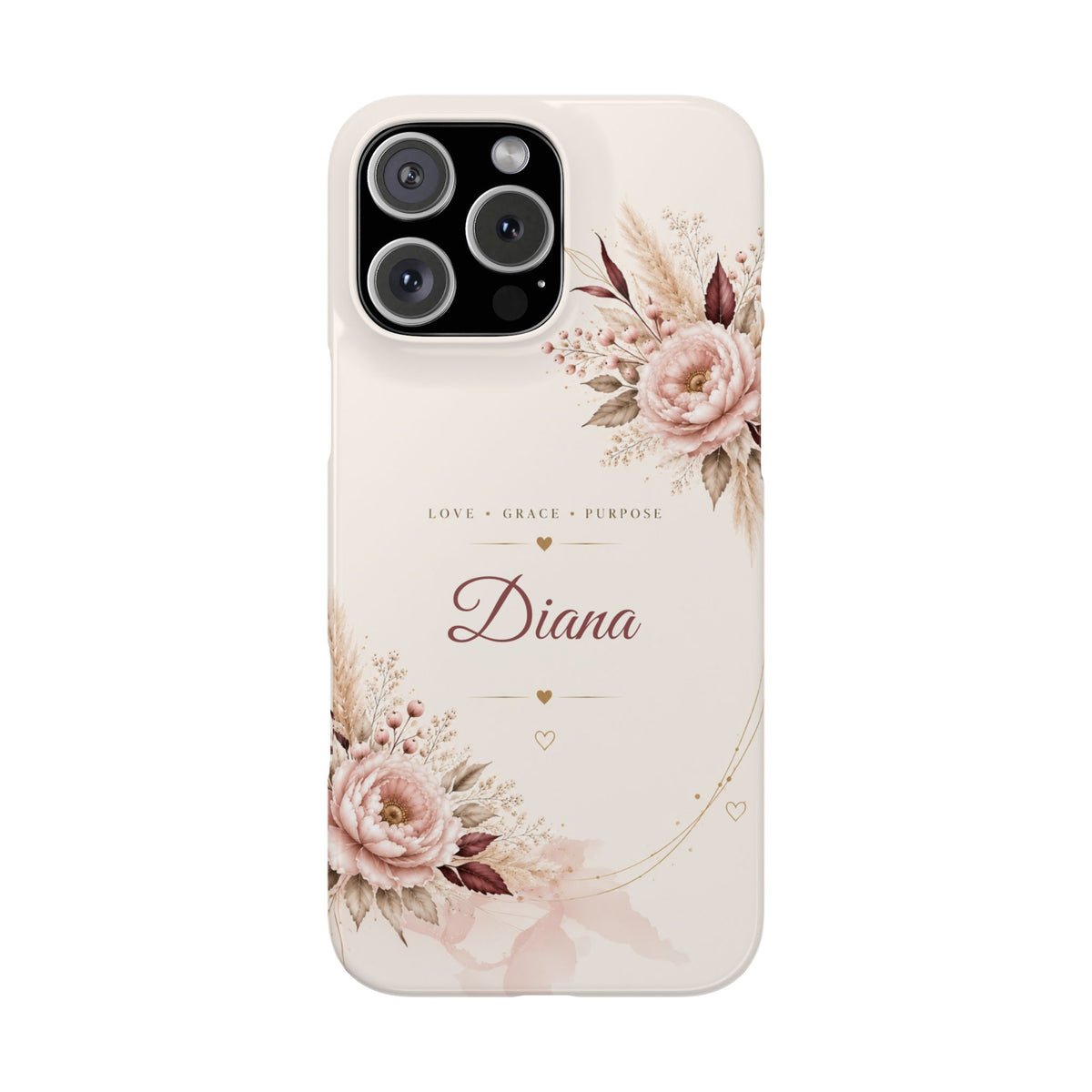 Love Grace Purpose Floral Name Phone Case – view 13