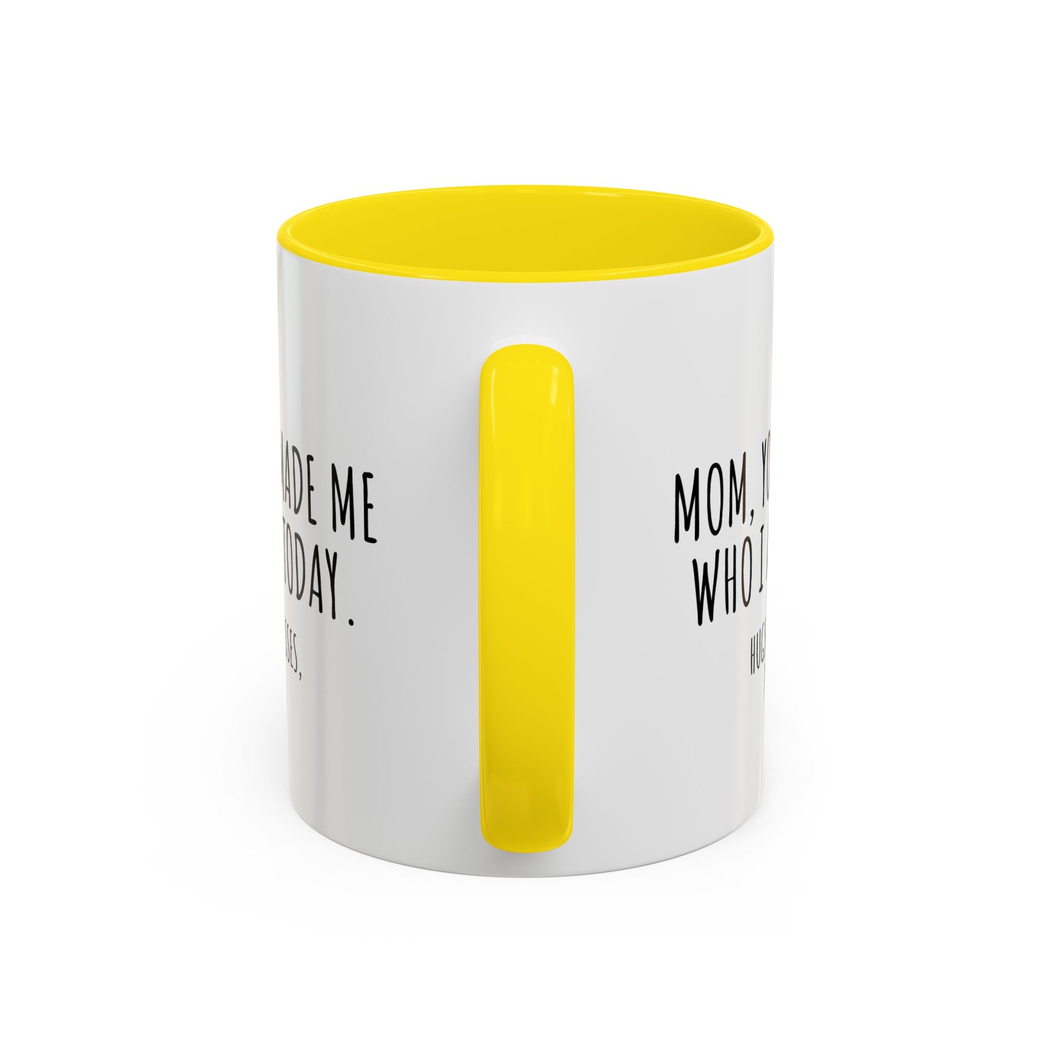 Copy of Personalized Heart Coffee Mug — "[Name], you’re the woman who makes my heart smile" (Accent 11/15oz)