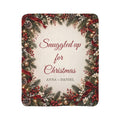 Personalized Couples Sherpa Blanket Custom Names Christmas Romantic Holiday Gift