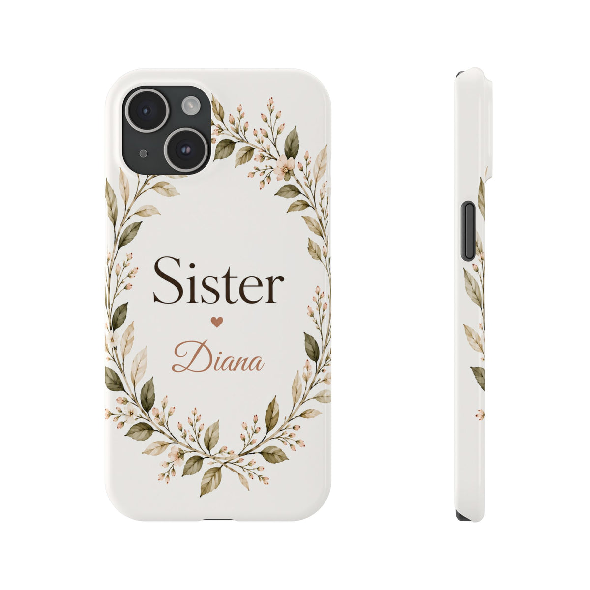 Personalized Sister Phone Case, Floral – view 9