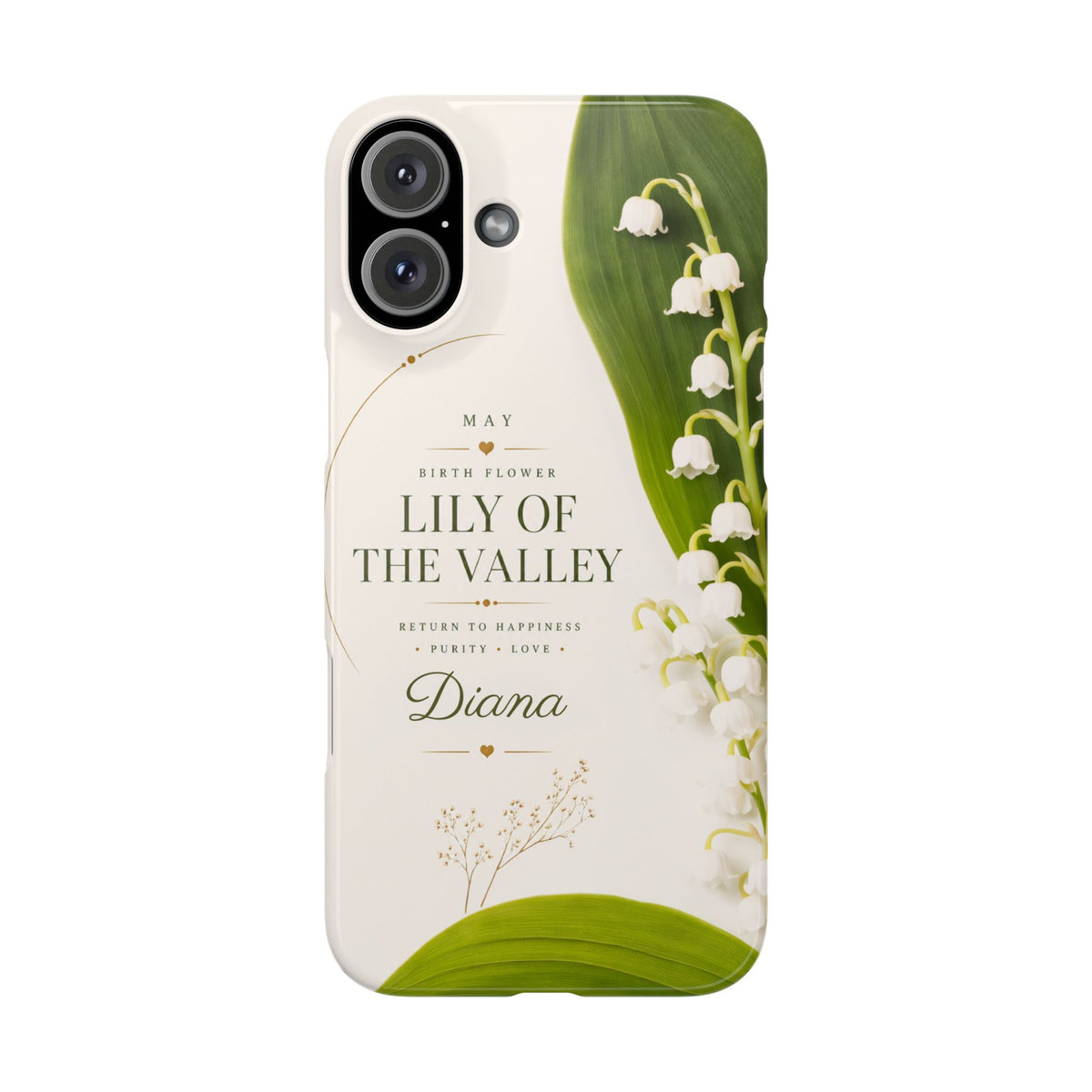 May Birth Flower Phone Case, Lily of Valley – view 12