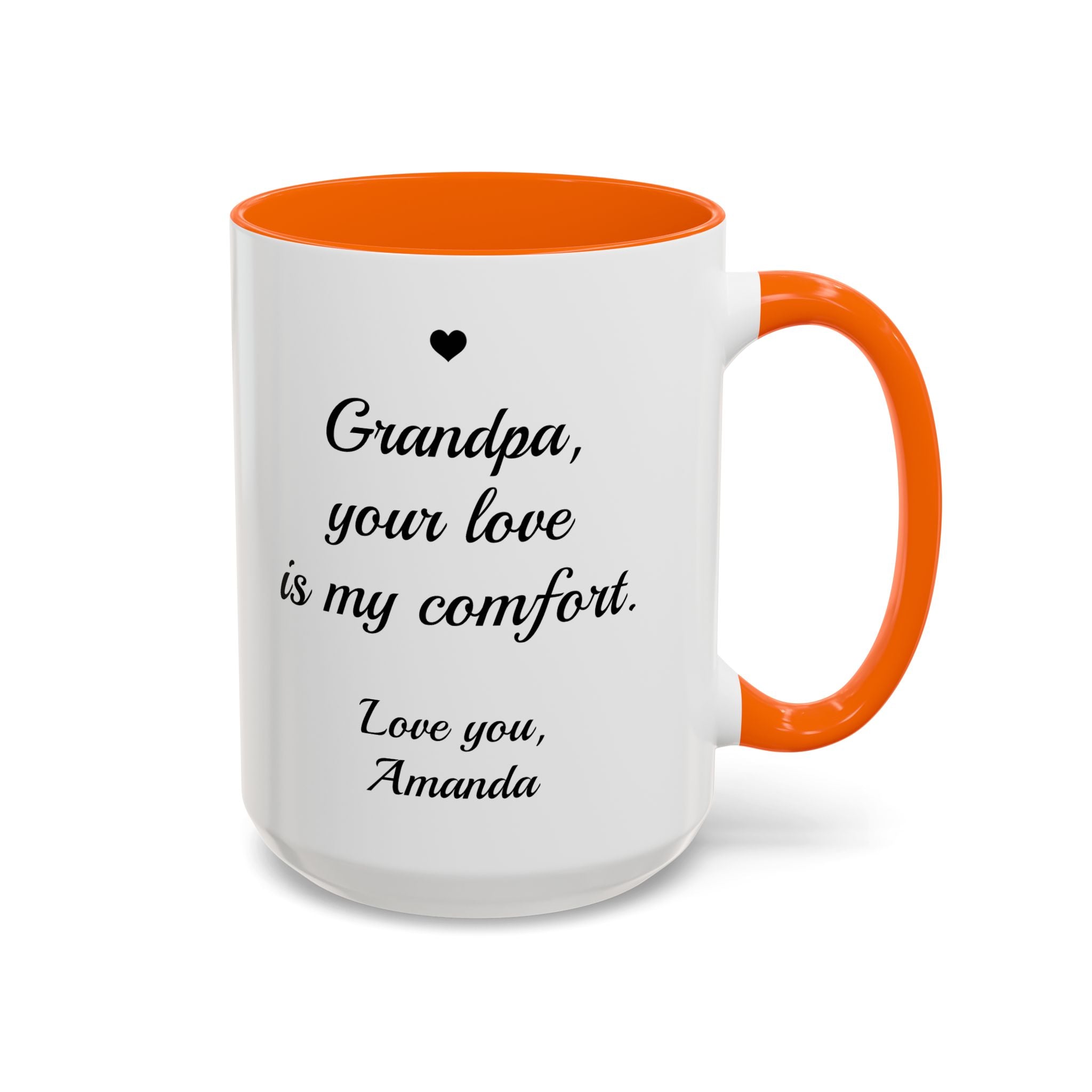 Personalized Grandpa Heartfelt Gift Mug