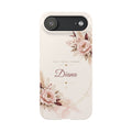 Personalized Floral Custom Name Slim Phone Case Love Grace Purpose Gift for Her