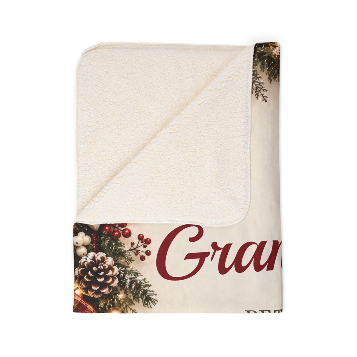 Personalized Grandparent Blanket Custom Grandkids Names Sherpa Throw Gift