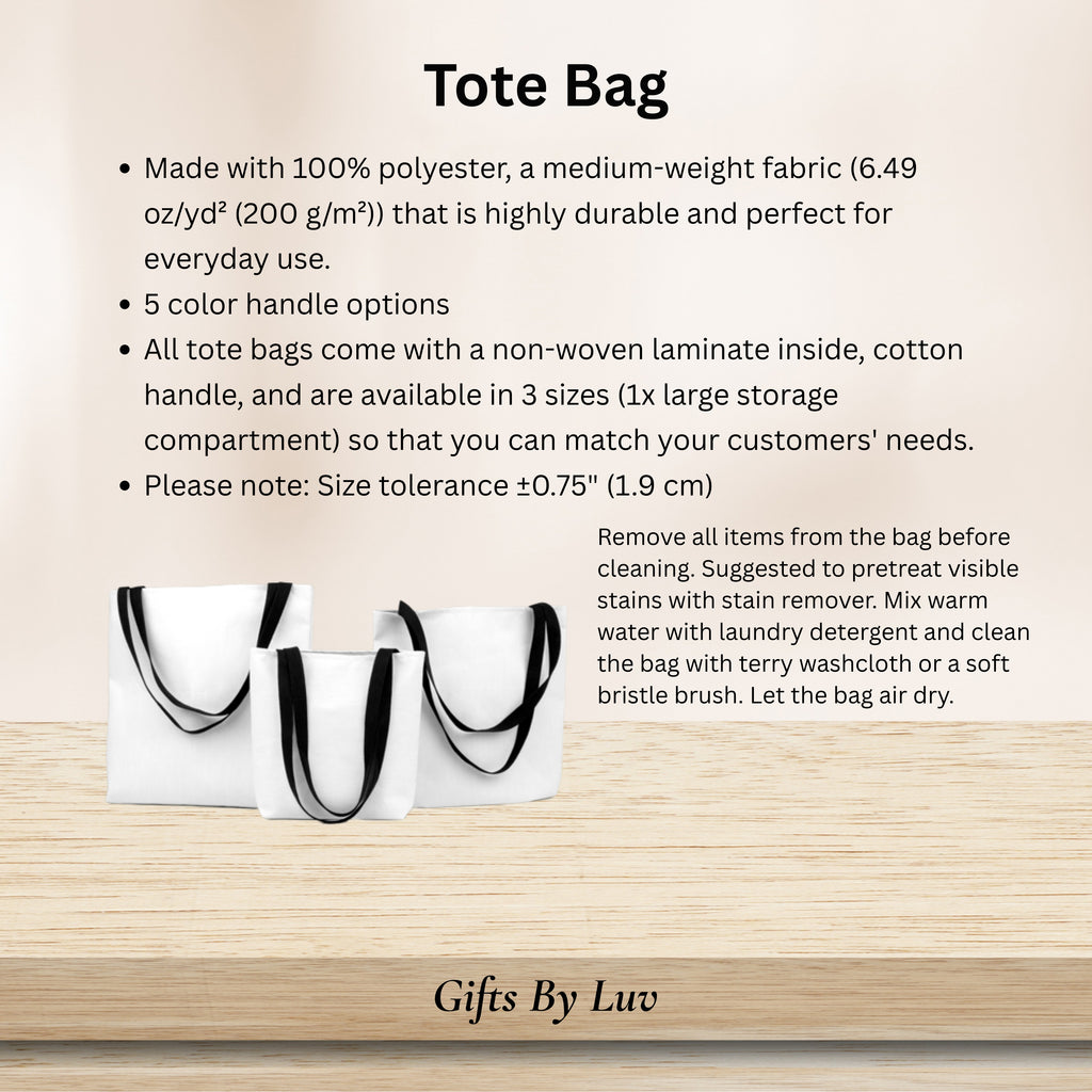 Personalized Name Quote Gift Tote Bag